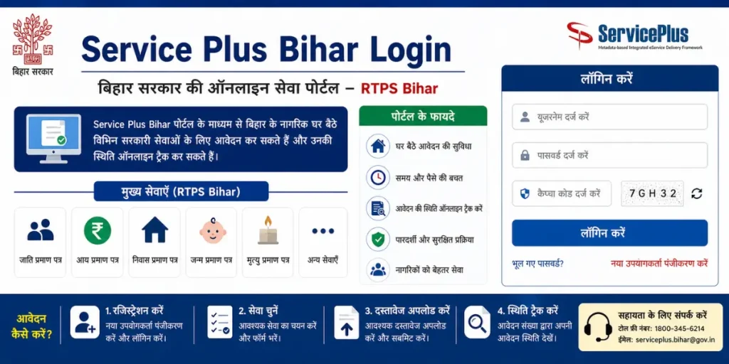 Service Plus Bihar Login